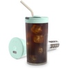 image:imageDASH Brew2Go Portable Cold Brew Coffee Maker  Rapid Electric Cold Brew Machine for Personal Iced Coffee amp Iced Tea Reusable Filter USB Rechargeable for Home Office amp TravelAqua