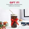 image:imageDASH Brew2Go Portable Cold Brew Coffee Maker  Rapid Electric Cold Brew Machine for Personal Iced Coffee amp Iced Tea Reusable Filter USB Rechargeable for Home Office amp TravelCream