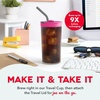 image:imageDASH Brew2Go Portable Cold Brew Coffee Maker  Rapid Electric Cold Brew Machine for Personal Iced Coffee amp Iced Tea Reusable Filter USB Rechargeable for Home Office amp TravelPink