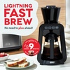 image:imageDASH Rapid Cold Brew Coffee Maker Electric Cold Brew Machine for Smooth Iced Coffee in Minutes 40 oz Glass Pitcher with Lid OneTouch Operation Auto Shut OffBlack