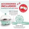 image:imageDASH Rapid Egg Cooker 7 Egg Capacity Electric Egg Cooker for Hard Boiled Eggs Poached Eggs Scrambled Eggs or OmeletsAqua