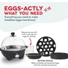 image:imageDASH Rapid Egg Cooker 7 Egg Capacity Electric Egg Cooker for Hard Boiled Eggs Poached Eggs Scrambled Eggs or OmeletsBlack