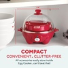 image:imageDASH Rapid Egg Cooker 7 Egg Capacity Electric Egg Cooker for Hard Boiled Eggs Poached Eggs Scrambled Eggs or OmeletsRed