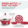 image:imageDASH Rapid Egg Cooker 7 Egg Capacity Electric Egg Cooker for Hard Boiled Eggs Poached Eggs Scrambled Eggs or OmeletsRed