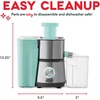 image:imageDash Centrifugal Juicer Machine 350W 2Speed Electric Juice Extractor for Fruits and Vegetables Easy to Clean Compact Juicing Machine with 2Inch Feed Chute BPA Free  Cool GrayAqua