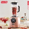 image:imageDash Chef Series Deluxe Digital Blender  1400W Professional High Speed Blender for Smoothies Soups amp Frozen Drinks 64 oz BPAFree Tritan Pitcher 8 Presets Stainless Steel Blades USB Port  RedRose Gold