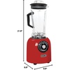 image:imageDash Chef Series Deluxe Digital Blender  1400W Professional High Speed Blender for Smoothies Soups amp Frozen Drinks 64 oz BPAFree Tritan Pitcher 8 Presets Stainless Steel Blades USB Port  RedRed