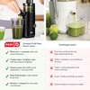 image:imageDash Deluxe Compact Cold Press Juicer  Slow Masticating Juicer Machine for Fruits and Vegetables with Frozen Attachment  Easy to Clean Juice Press for Home Countertops  AquaBlack