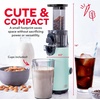 image:imageDash Deluxe Compact Cold Press Juicer  Slow Masticating Juicer Machine for Fruits and Vegetables with Frozen Attachment  Easy to Clean Juice Press for Home Countertops  AquaAqua