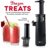 image:imageDash Deluxe Compact Cold Press Juicer  Slow Masticating Juicer Machine for Fruits and Vegetables with Frozen Attachment  Easy to Clean Juice Press for Home Countertops  AquaBlack