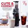 image:imageDash Deluxe Compact Cold Press Juicer  Slow Masticating Juicer Machine for Fruits and Vegetables with Frozen Attachment  Easy to Clean Juice Press for Home Countertops  AquaBlack