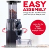 image:imageDash Deluxe Compact Cold Press Juicer  Slow Masticating Juicer Machine for Fruits and Vegetables with Frozen Attachment  Easy to Clean Juice Press for Home Countertops  AquaBlack