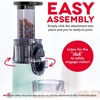 image:imageDash Deluxe Compact Cold Press Juicer  Slow Masticating Juicer Machine for Fruits and Vegetables with Frozen Attachment  Easy to Clean Juice Press for Home Countertops  AquaAqua