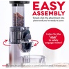 image:imageDash Deluxe Compact Cold Press Juicer  Slow Masticating Juicer Machine for Fruits and Vegetables with Frozen Attachment  Easy to Clean Juice Press for Home Countertops  AquaGraphite
