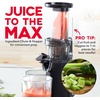 image:imageDash Deluxe Compact Cold Press Juicer  Slow Masticating Juicer Machine for Fruits and Vegetables with Frozen Attachment  Easy to Clean Juice Press for Home Countertops  AquaBlack