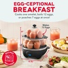 image:imageDash Deluxe Egg Cooker  Boiler Poacher amp Steamer  Includes Measuring amp Recipe Guide  Dishwasher Safe  BPA Free  Holds 12 Eggs WhiteBlack