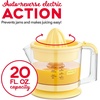image:imageDash Dual Electric Citrus Juicer Machine  Orange Juicer and Lemon Squeezer with AutoReversing Reamer Adjustable Pulp Control MessFree Spout 20 oz Juice ContainerLime Squeezer for HomeWhitePale Yellow