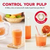 image:imageDash Dual Electric Citrus Juicer Machine  Orange Juicer and Lemon Squeezer with AutoReversing Reamer Adjustable Pulp Control MessFree Spout 20 oz Juice ContainerLime Squeezer for HomeWhiteWhite