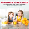 image:imageDash Dual Electric Citrus Juicer Machine  Orange Juicer and Lemon Squeezer with AutoReversing Reamer Adjustable Pulp Control MessFree Spout 20 oz Juice ContainerLime Squeezer for HomeWhiteWhite
