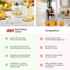 image:imageDash Dual Electric Citrus Juicer Machine  Orange Juicer and Lemon Squeezer with AutoReversing Reamer Adjustable Pulp Control MessFree Spout 20 oz Juice ContainerLime Squeezer for HomeWhiteWhite