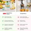 image:imageDash Dual Electric Citrus Juicer Machine  Orange Juicer and Lemon Squeezer with AutoReversing Reamer Adjustable Pulp Control MessFree Spout 20 oz Juice ContainerLime Squeezer for HomeWhiteAqua