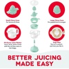 image:imageDash Dual Electric Citrus Juicer Machine  Orange Juicer and Lemon Squeezer with AutoReversing Reamer Adjustable Pulp Control MessFree Spout 20 oz Juice ContainerLime Squeezer for HomeWhiteAqua