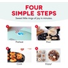 image:imageDash Express Mini Donut Maker  Homemade Dessert Maker  Features DoubleSided NonStick Surface amp SpaceSaving Design  Makes 7  AquaAqua