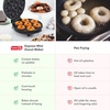image:imageDash Express Mini Donut Maker  Homemade Dessert Maker  Features DoubleSided NonStick Surface amp SpaceSaving Design  Makes 7  AquaAqua