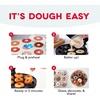 image:imageDash Express Mini Donut Maker  Homemade Dessert Maker  Features DoubleSided NonStick Surface amp SpaceSaving Design  Makes 7  AquaWhite