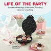 image:imageDash Express Mini Donut Maker  Homemade Dessert Maker  Features DoubleSided NonStick Surface amp SpaceSaving Design  Makes 7  AquaWhite