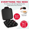 image:imageDash Family Size Egg Bite Maker  Electric Egg Bite Maker with NonStick Silicone Cups  SpaceSaving Design amp Quick Cleanup  Make Sandwiches Healthy Snacks amp Desserts  9 Servings AquaRed