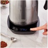 image:imageDash Insulated Electric Kettle 17L Stainless Steel Tea Kettle with Temperature Control Keep Warm Digital Display CoolTouch Exterior Hot Water for Tea amp Coffee 1500WStainless Steel