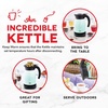 image:imageDash Insulated Electric Kettle 17L Stainless Steel Tea Kettle with Temperature Control Keep Warm Digital Display CoolTouch Exterior Hot Water for Tea amp Coffee 1500WMatte Aqua