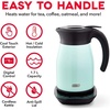 image:imageDash Insulated Electric Kettle 17L Stainless Steel Tea Kettle with Temperature Control Keep Warm Digital Display CoolTouch Exterior Hot Water for Tea amp Coffee 1500WMatte Aqua