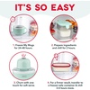 image:imageDash My Mug Ice Cream Maker  Makes Single Serving of Gelato Frozen Yogurt Sorbet amp More  Easy to Clean amp Use  Aqua 2 BowlsAqua