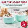 image:imageDash My Mug Ice Cream Maker  Makes Single Serving of Gelato Frozen Yogurt Sorbet amp More  Easy to Clean amp Use  Aqua 2 BowlsAqua