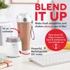 image:imageDash Portable Blender for Smoothies and Protein Shakes  Personal Mini Smoothie Maker USBC Rechargeable BPA Free Single Serve Travel Blender Cup Dishwasher Safe Parts Leak Proof 128 oz AquaWhite