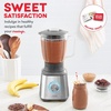 image:imageDash Quest Blender for Smoothies and Shakes  600W Kitchen Blender with 15Liter Glass Pitcher Stainless Steel Blades 3 Speeds  Pulse for Frozen Drinks and SoupsAquaStainless