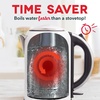 image:imageDash Rapid Kettle  17L Electric Kettle for Boiling Water 1500W Rapid Boil Auto ShutOff SoftOpen Lid CoolTouch Handle EasyView Window Hot Water Boiler for Coffee and TeaMatte White
