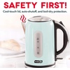 image:imageDash Rapid Kettle  17L Electric Kettle for Boiling Water 1500W Rapid Boil Auto ShutOff SoftOpen Lid CoolTouch Handle EasyView Window Hot Water Boiler for Coffee and TeaAqua