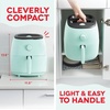 image:imageDash TastiCrisp Air Fryer  AirCrisp Technology  Compact Design with Adjustable Temperature Control  Nonstick Fry Basket amp Auto ShutOff Feature  26 Quarts  BlackAqua