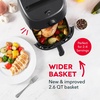 image:imageDash TastiCrisp Air Fryer  AirCrisp Technology  Compact Design with Adjustable Temperature Control  Nonstick Fry Basket amp Auto ShutOff Feature  26 Quarts  BlackBlack