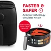 image:imageDash TastiCrisp Air Fryer  AirCrisp Technology  Compact Design with Adjustable Temperature Control  Nonstick Fry Basket amp Auto ShutOff Feature  26 Quarts  BlackBlack