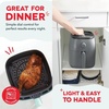 image:imageDash TastiCrisp Air Fryer  AirCrisp Technology  Compact Design with Adjustable Temperature Control  Nonstick Fry Basket amp Auto ShutOff Feature  26 Quarts  BlackGrey