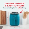 image:imageDash TastiCrisp Air Fryer  AirCrisp Technology  Compact Design with Adjustable Temperature Control  Nonstick Fry Basket amp Auto ShutOff Feature  26 Quarts  BlackTeal