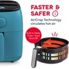 image:imageDash TastiCrisp Air Fryer  AirCrisp Technology  Compact Design with Adjustable Temperature Control  Nonstick Fry Basket amp Auto ShutOff Feature  26 Quarts  BlackTeal