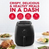 image:imageDash TastiCrisp Air Fryer  AirCrisp Technology  Compact Design with Adjustable Temperature Control  Nonstick Fry Basket amp Auto ShutOff Feature  26 Quarts  BlackBlack