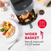 image:imageDash TastiCrisp Air Fryer  AirCrisp Technology  Compact Design with Adjustable Temperature Control  Nonstick Fry Basket amp Auto ShutOff Feature  26 Quarts  BlackGrey