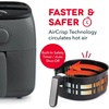 image:imageDash TastiCrisp Air Fryer  AirCrisp Technology  Compact Design with Adjustable Temperature Control  Nonstick Fry Basket amp Auto ShutOff Feature  26 Quarts  BlackGrey