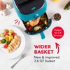 image:imageDash TastiCrisp Air Fryer  AirCrisp Technology  Compact Design with Adjustable Temperature Control  Nonstick Fry Basket amp Auto ShutOff Feature  26 Quarts  BlackTeal